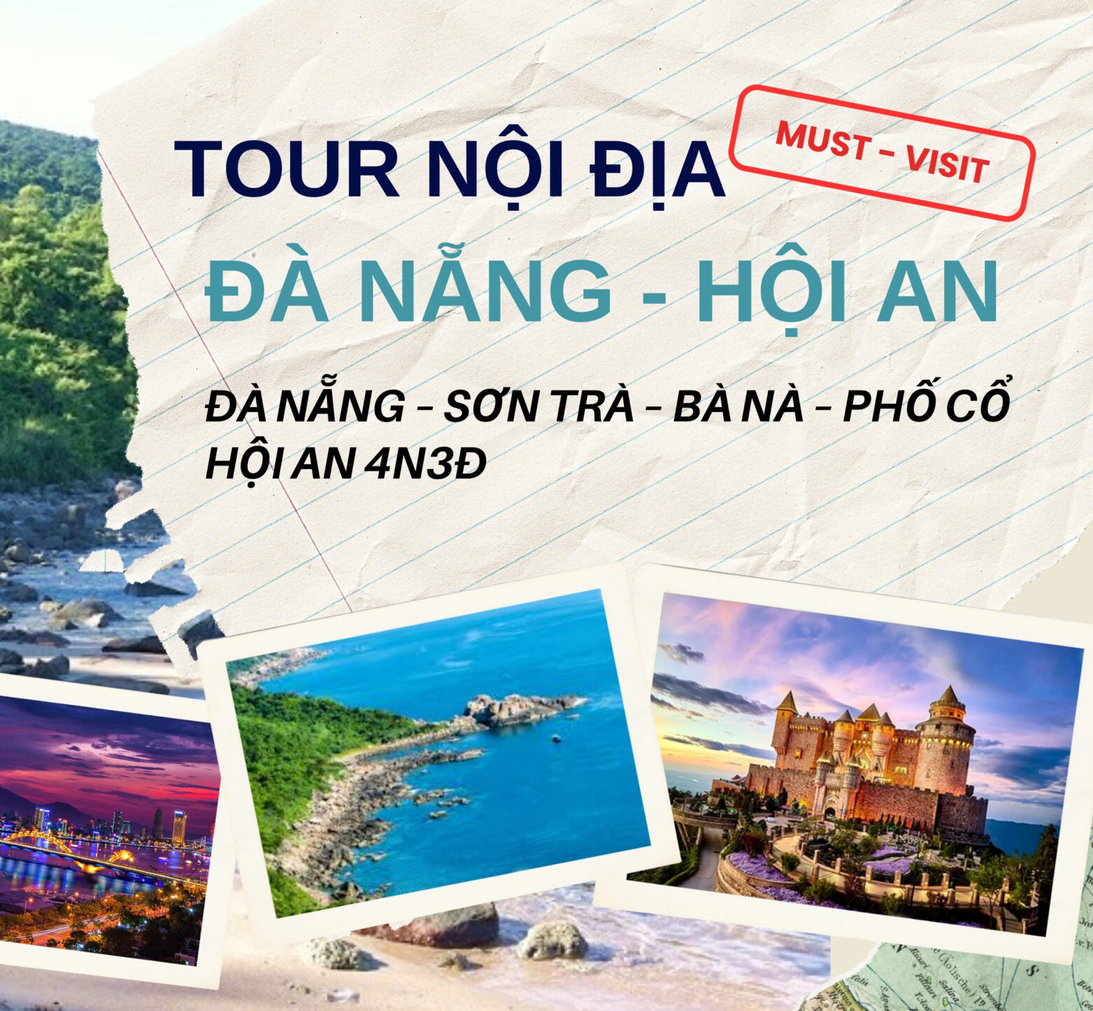 ✈️🏖️ ĐÀ NẴNG – SƠN TRÀ – BÀ NÀ – PHỐ CỔ HỘI AN