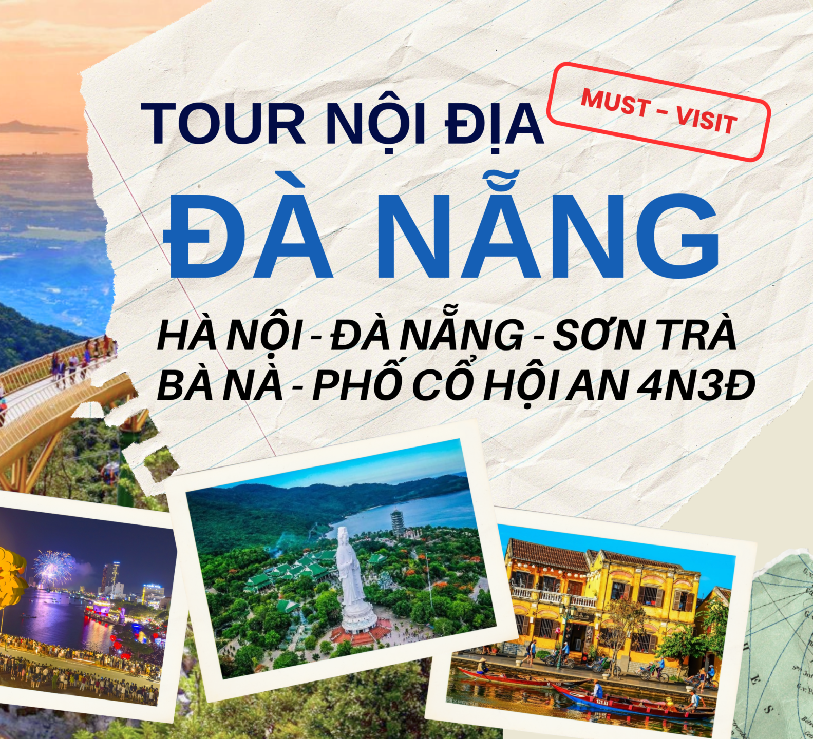 ✈️ ĐÀ NẴNG – SƠN TRÀ – BÀ NÀ HILLS – PHỐ CỔ HỘI AN 4 NGÀY 3 ĐÊM