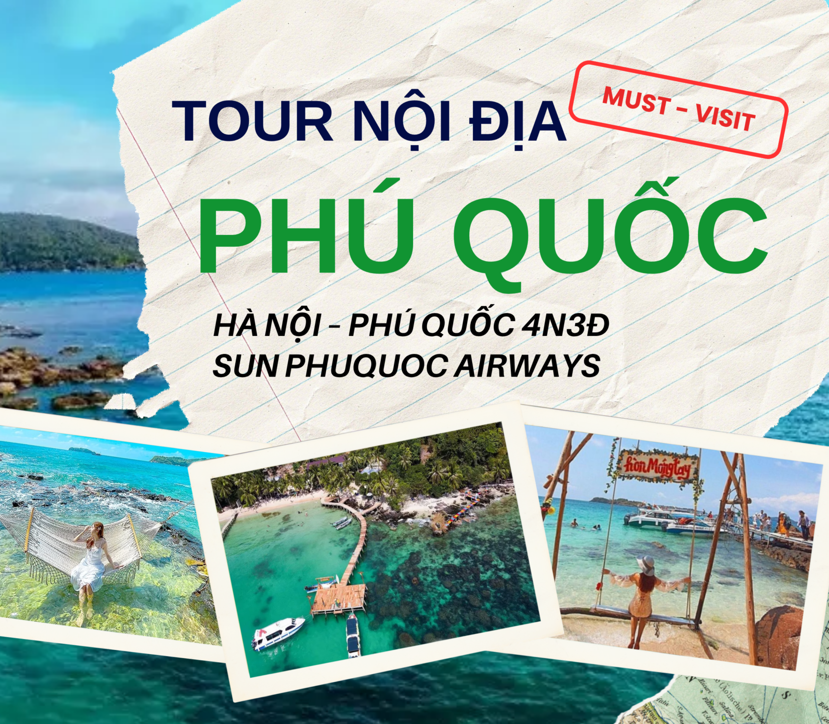 🌴🌊 KHÁM PHÁ THIÊN ĐƯỜNG BIỂN ĐẢO PHÚ QUỐC 4N3Đ 🌊🌴