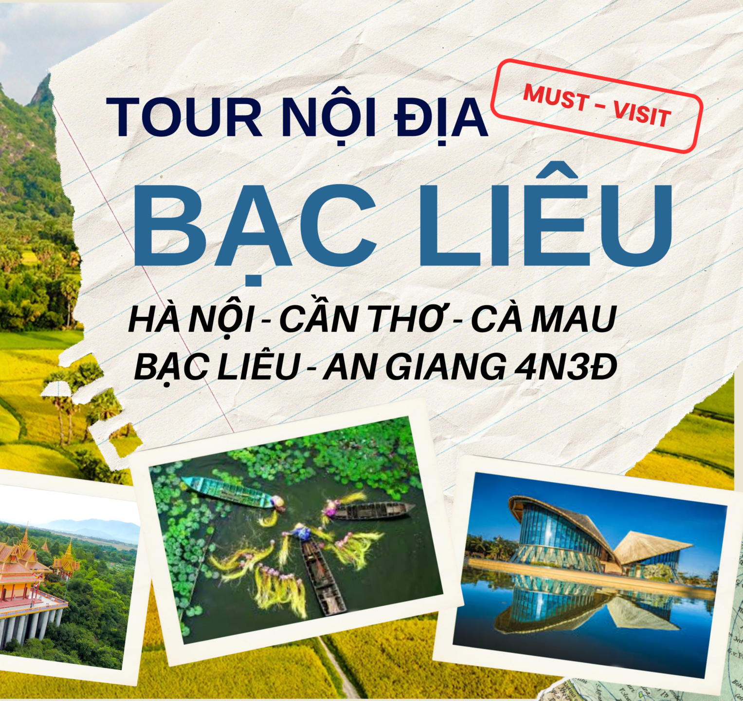 ✈️ HÀ NỘI – CẦN THƠ – CÀ MAU – BẠC LIÊU – AN GIANG
