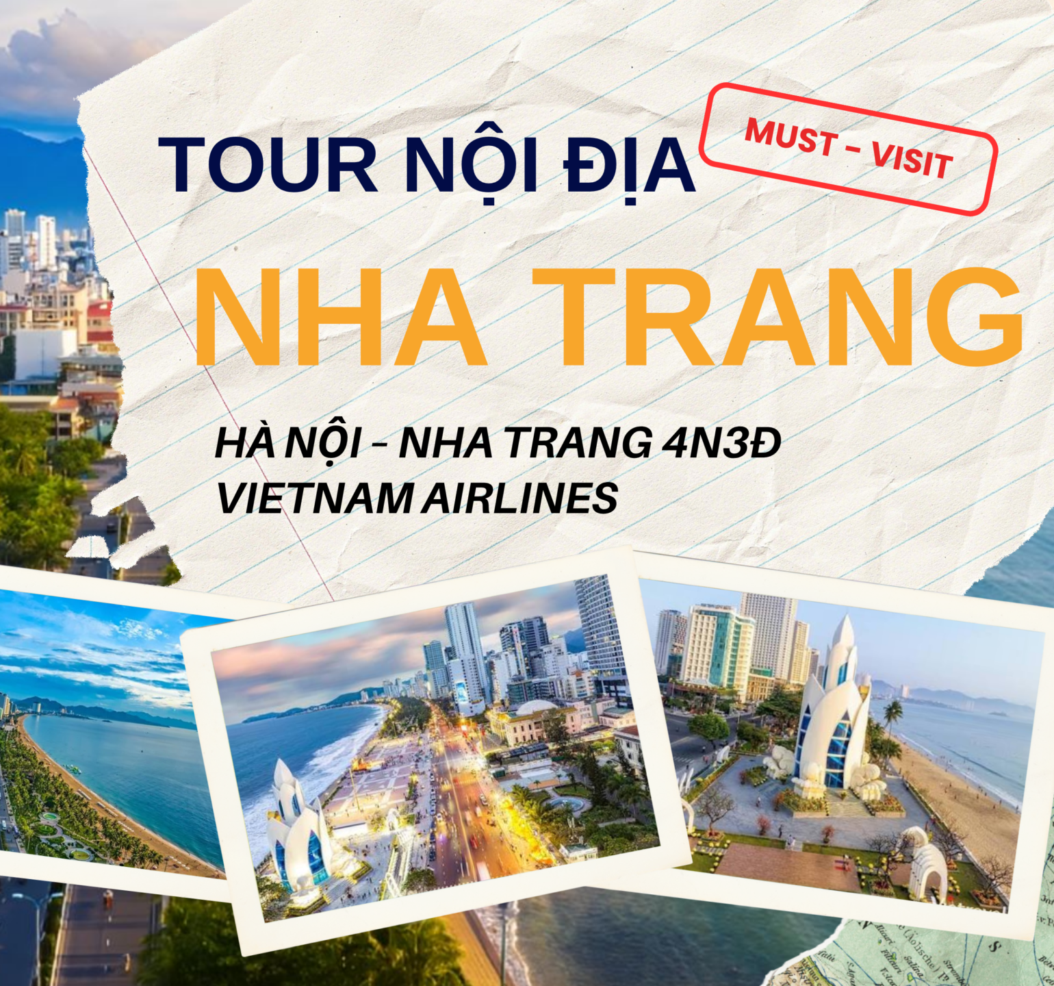 🌴🌊 NHA TRANG – MIỀN CÁT TRẮNG 4N3Đ | KHÁM PHÁ THIÊN ĐƯỜNG BIỂN XANH 🌊🌴
