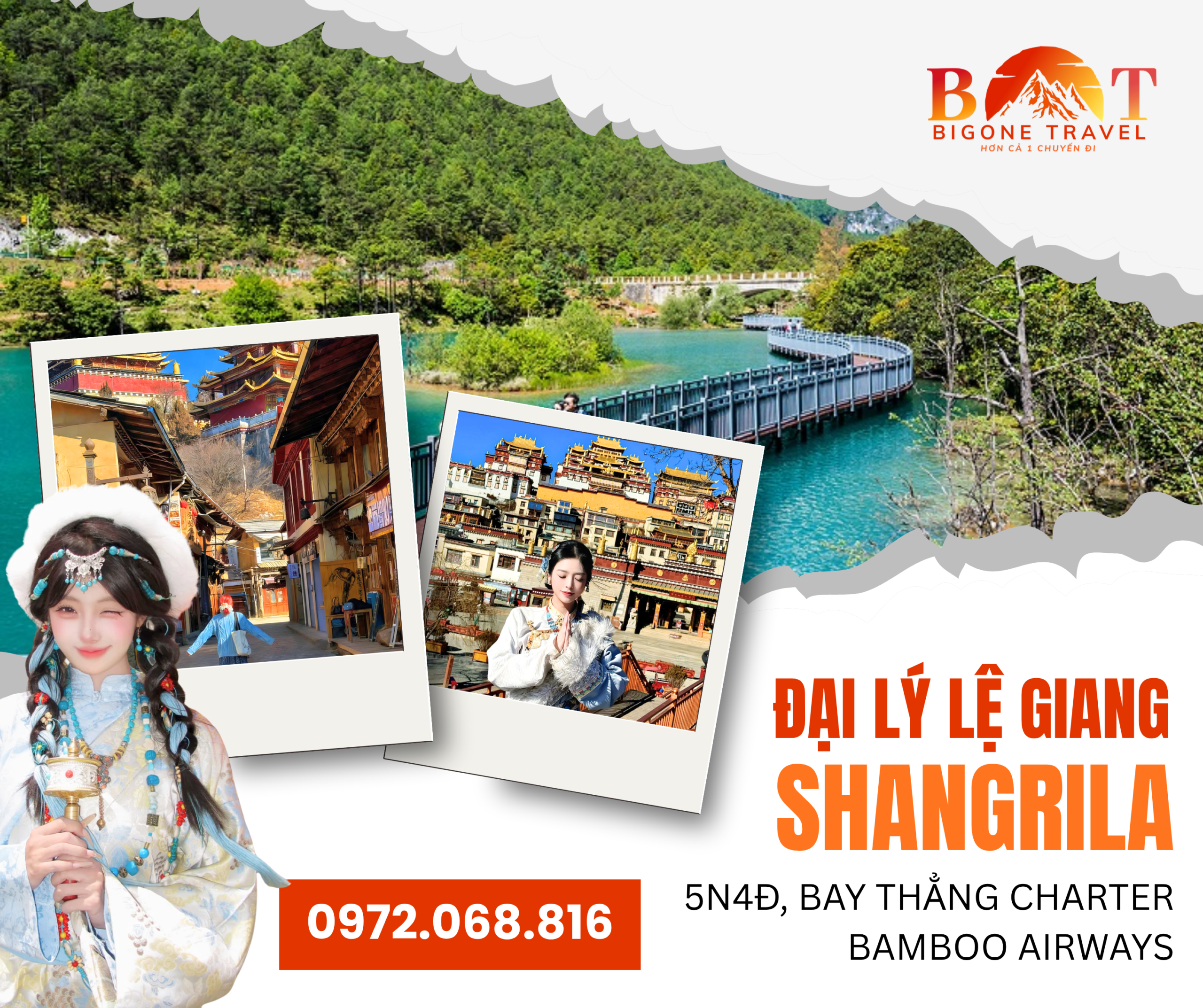 ✈️ HÀ NỘI – ĐẠI LÝ – LỆ GIANG – SHANGRILA – NÚI TUYẾT NGỌC LONG 6 NGÀY 5 ĐÊM
