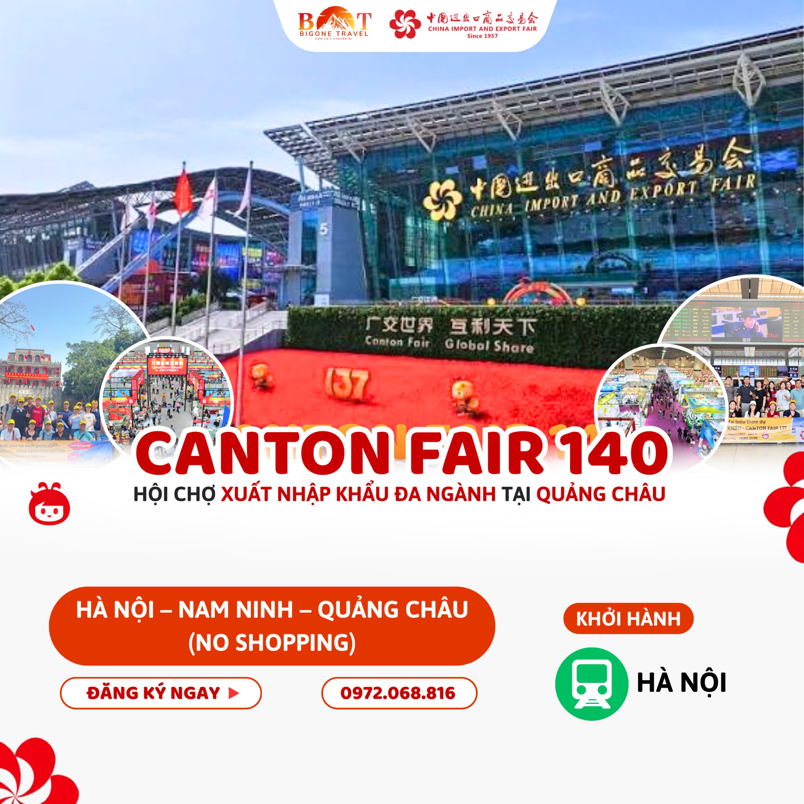 HÀ NỘI – NAM NINH – QUẢNG CHÂU (NO SHOPPING) 5N4Đ